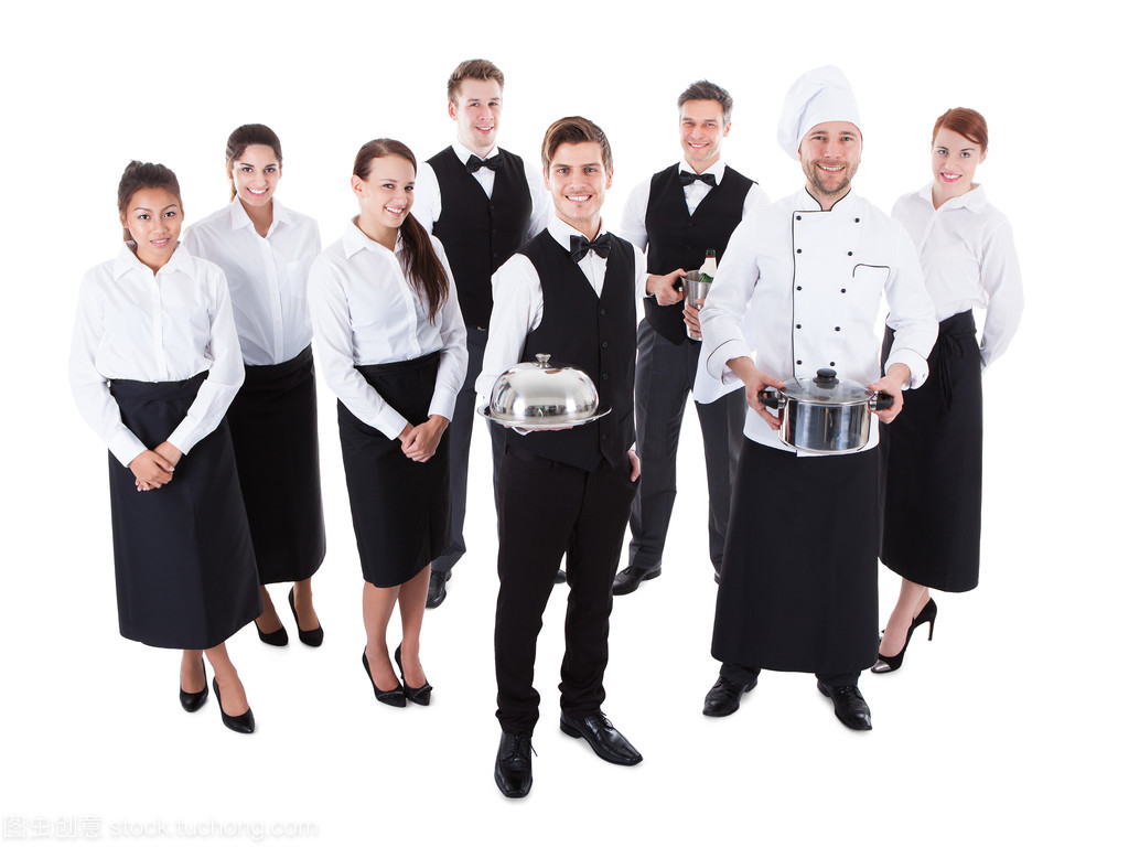 大群服务员 餐饮服务的核心力量